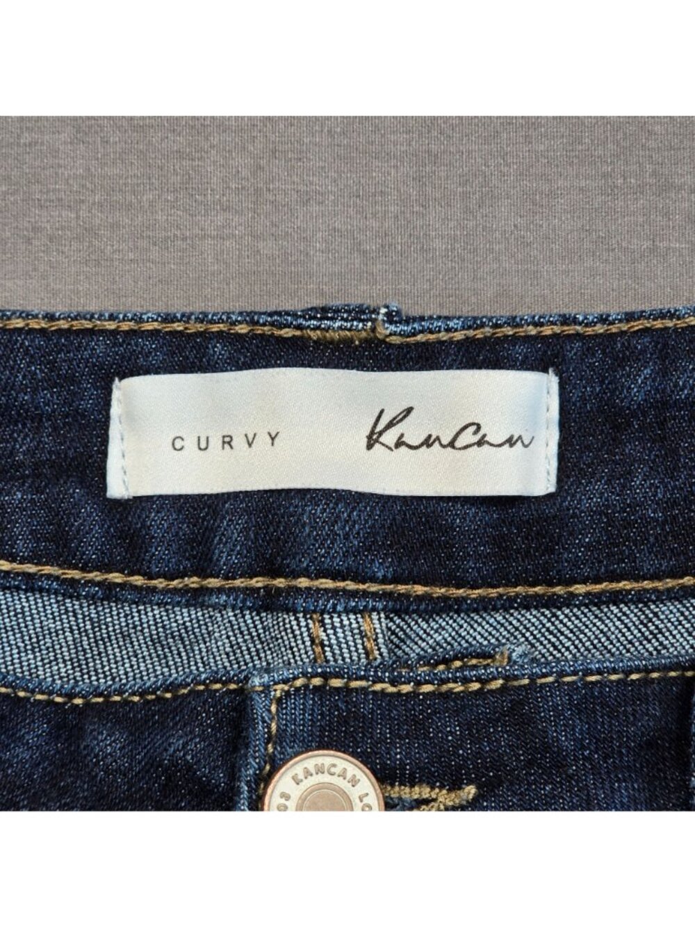 KanCan Curvy Womens Skinny Jeans Size 11/29 Medium Wash Button-Fly Stretch Denim - Picture 2 of 6